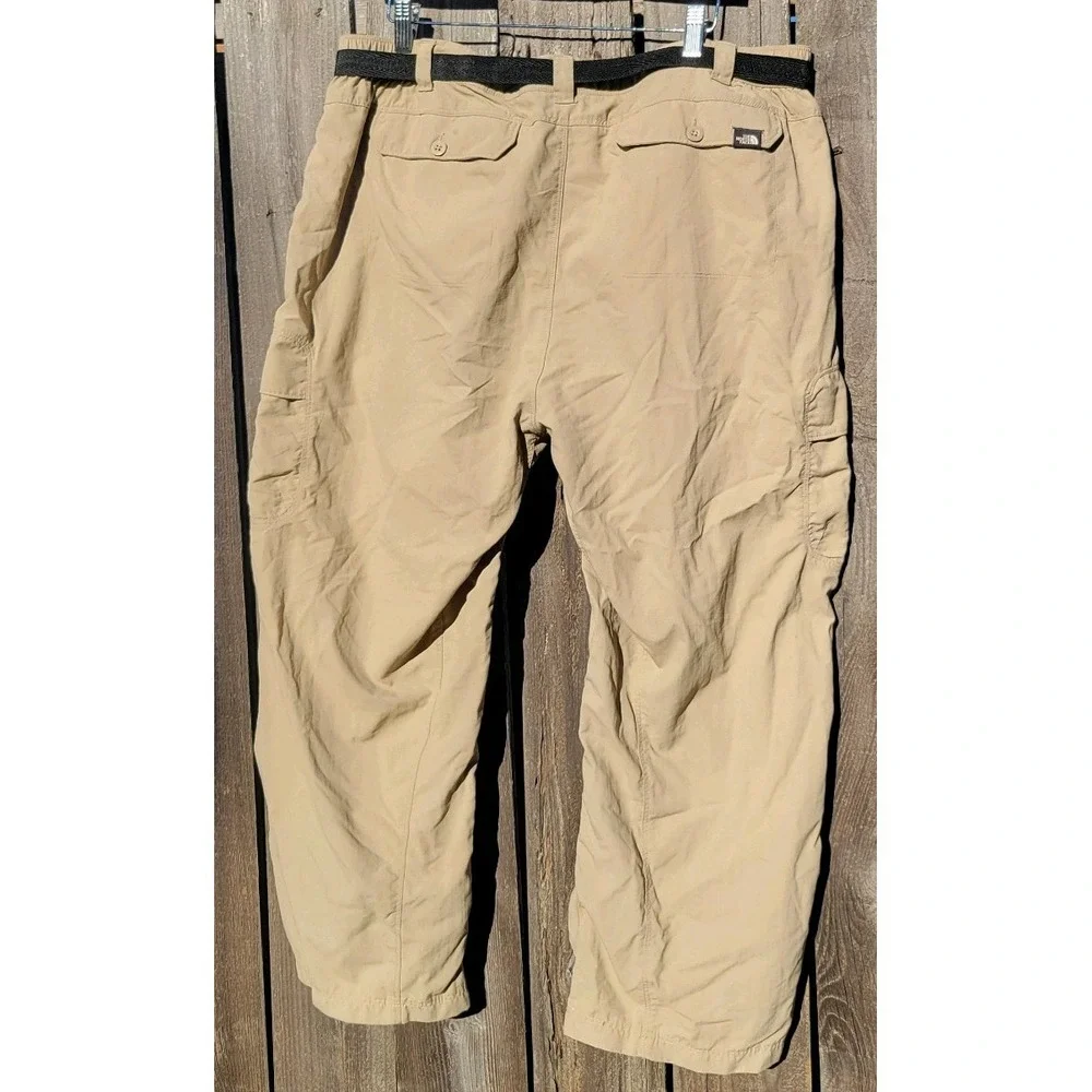 North Face Horizon Peak Cargo Pants Sz XL Khaki Ripstop Hiking Outdoor Camping